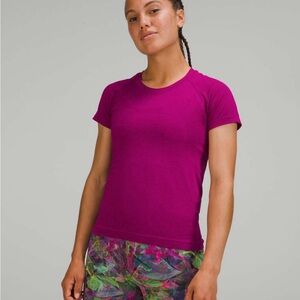 lululemon Magenta Swiftly tech shirt